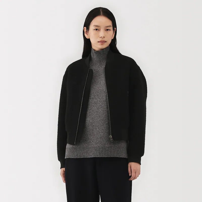 MUJILabo女羊毛磨毛夹克短外套