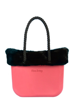 2025秋冬Obag风硅胶包Ambag大包Classic配毛绒围领麻绳手柄女单肩