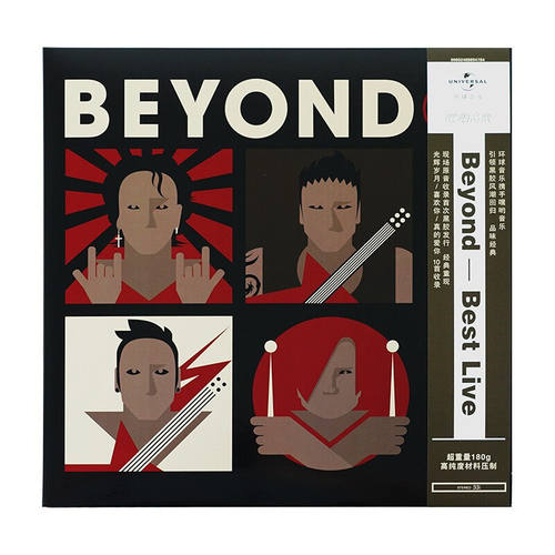 正版  Beyond 乐队 黄家驹演唱会现场经典现场实录 LP 黑胶唱片