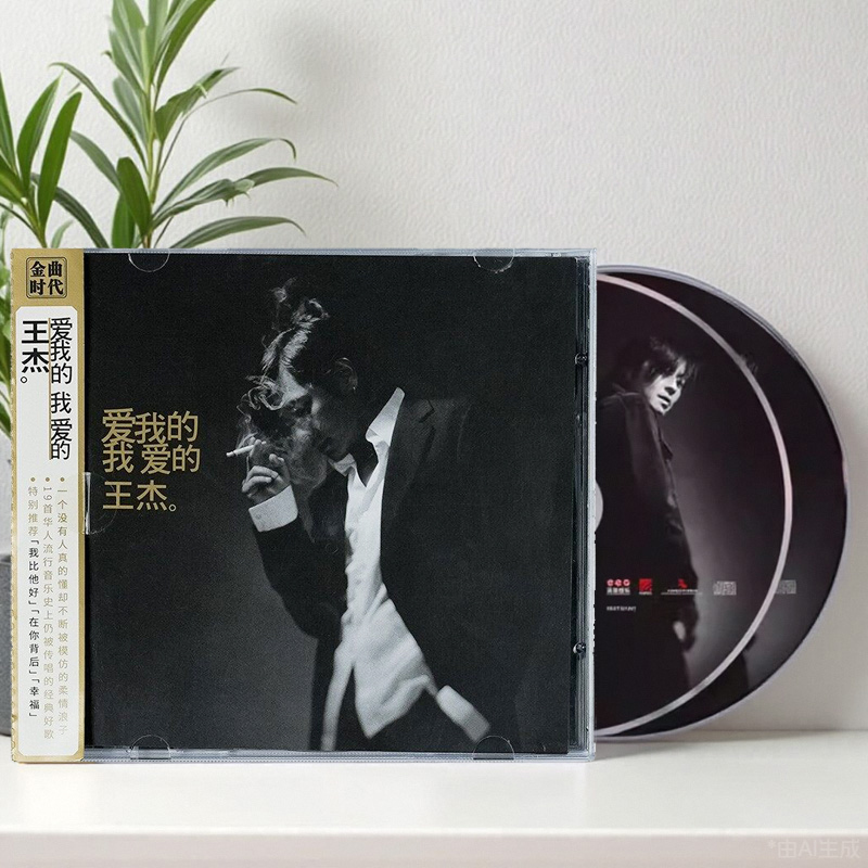 正版唱片 王杰新专辑 爱我的我爱的王杰 精选集歌曲车载CD 歌词本