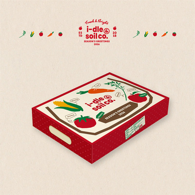 娃娃idle 2026台历礼盒 小卡贴纸海报钥匙扣拍立得官方周边gidle