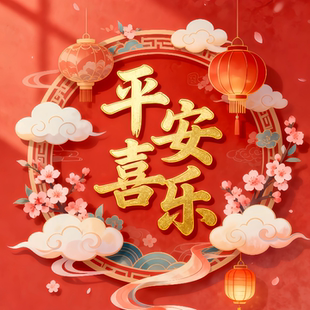 平安喜乐手机壁纸10张  节日喜庆图片竖屏背景图网盘发货