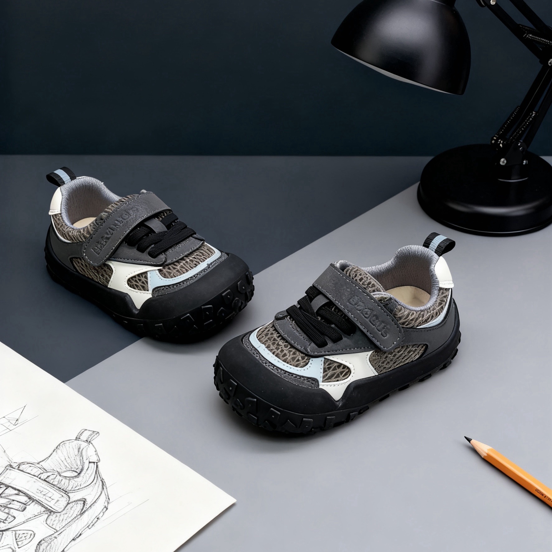 芭杜乐网孔透气百搭男女童板鞋