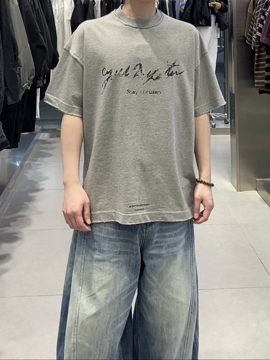 2026新款春装圆领短袖T恤男半袖上衣时尚百搭休闲宽松短袖