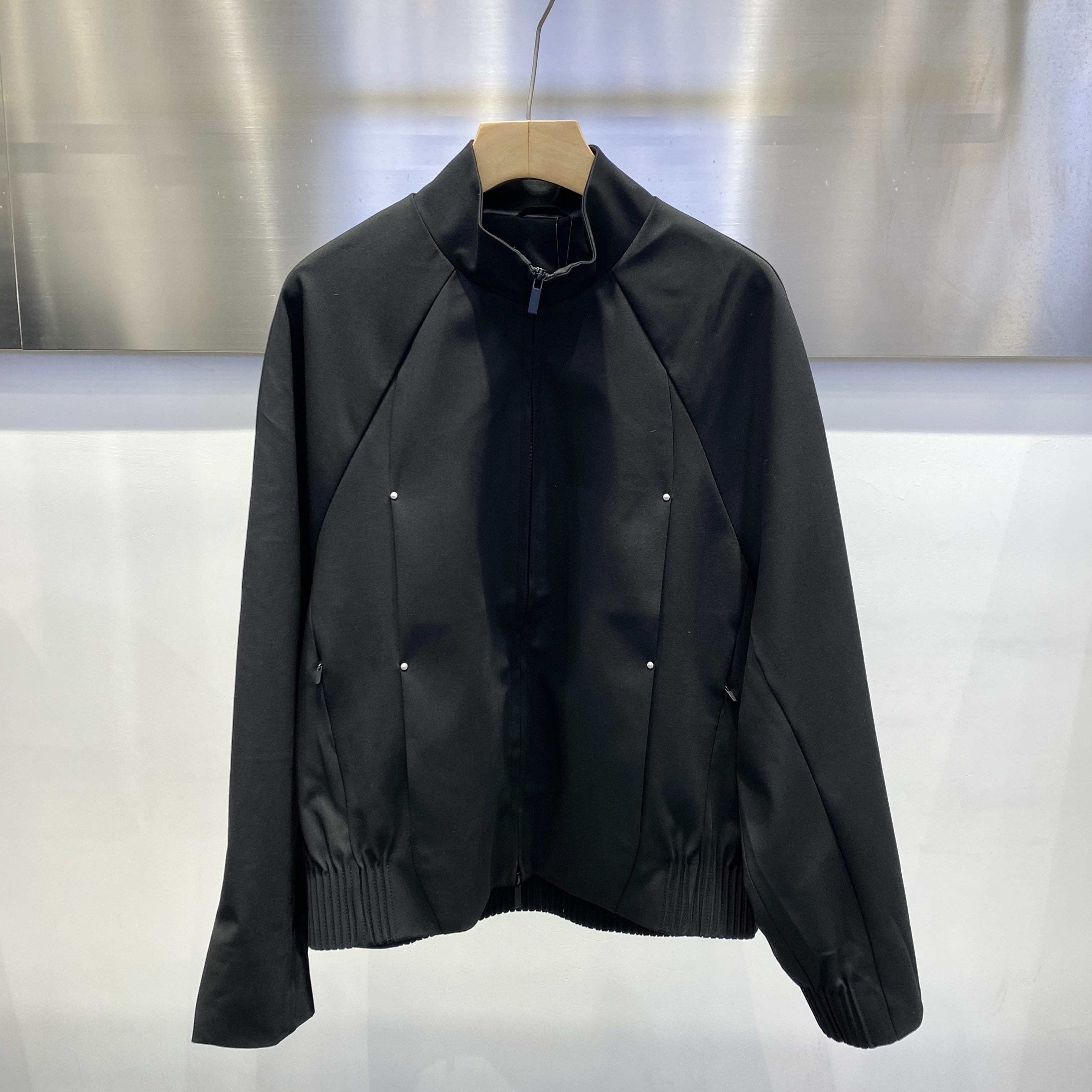 2026新款春装立领夹克男美式插肩袖设计感工装舒适透气休闲外套