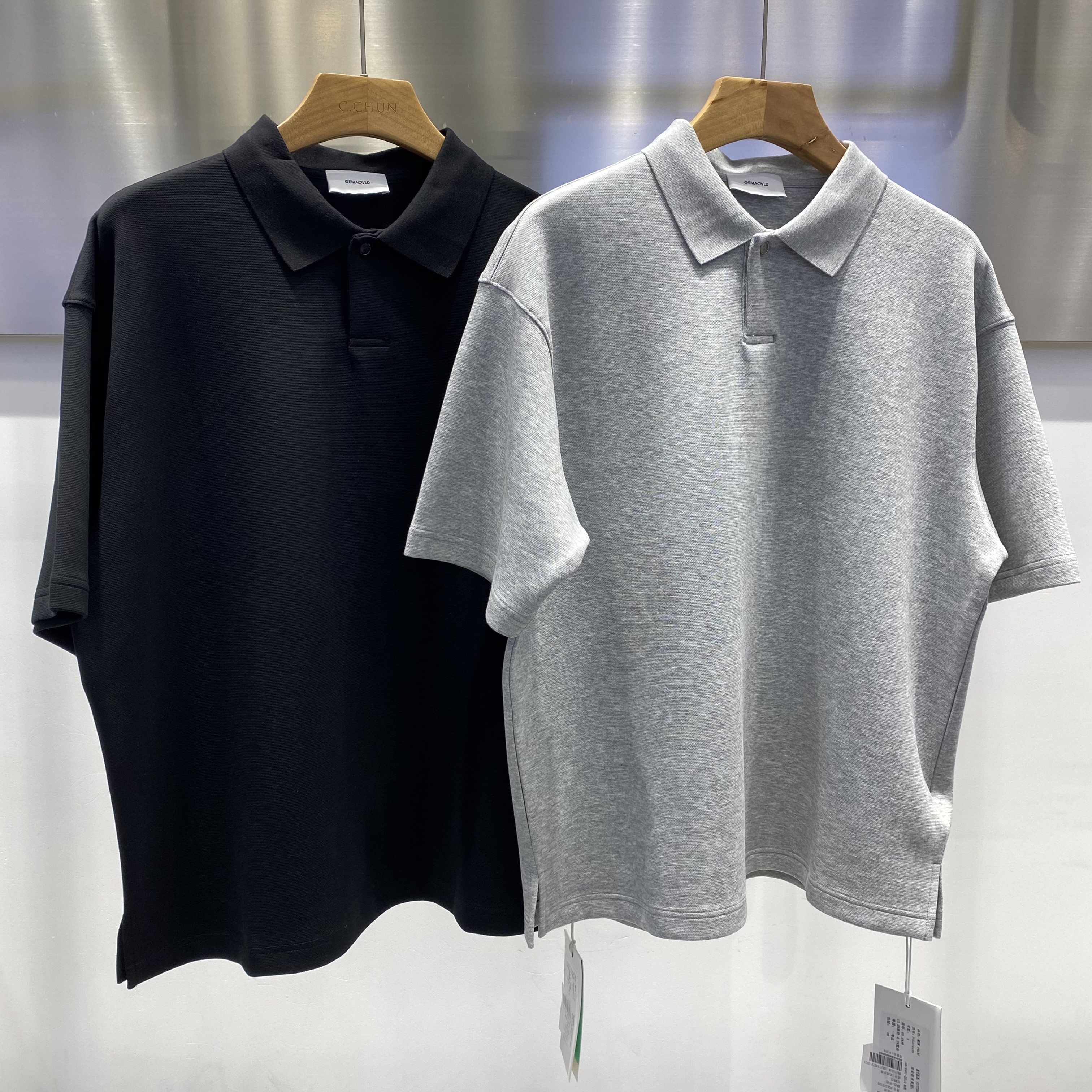 2026新款春装翻领短袖T恤男韩版宽松痞帅百搭半袖polo衫t