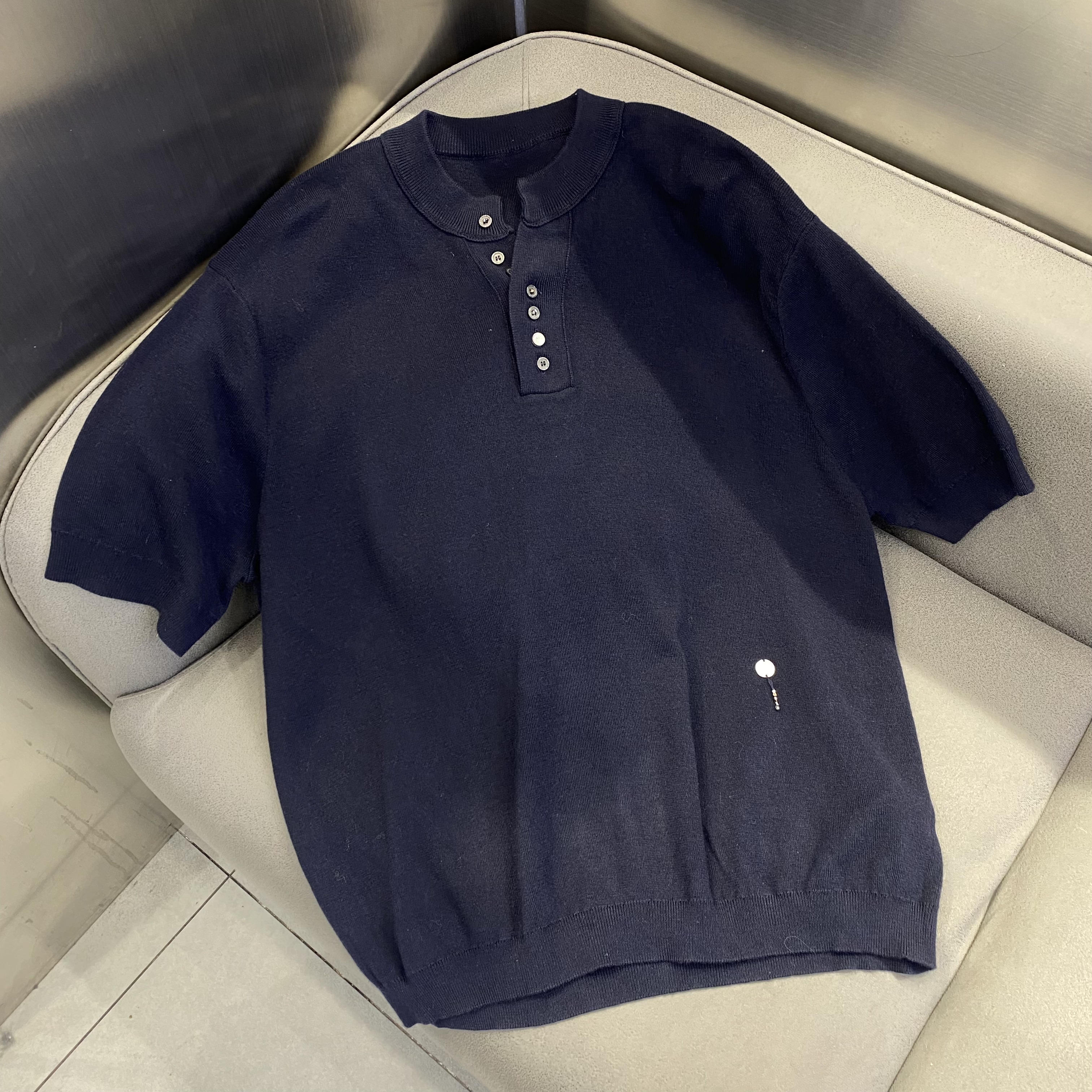 2026新款春装圆领短袖羊毛针织衫男时尚百搭上衣