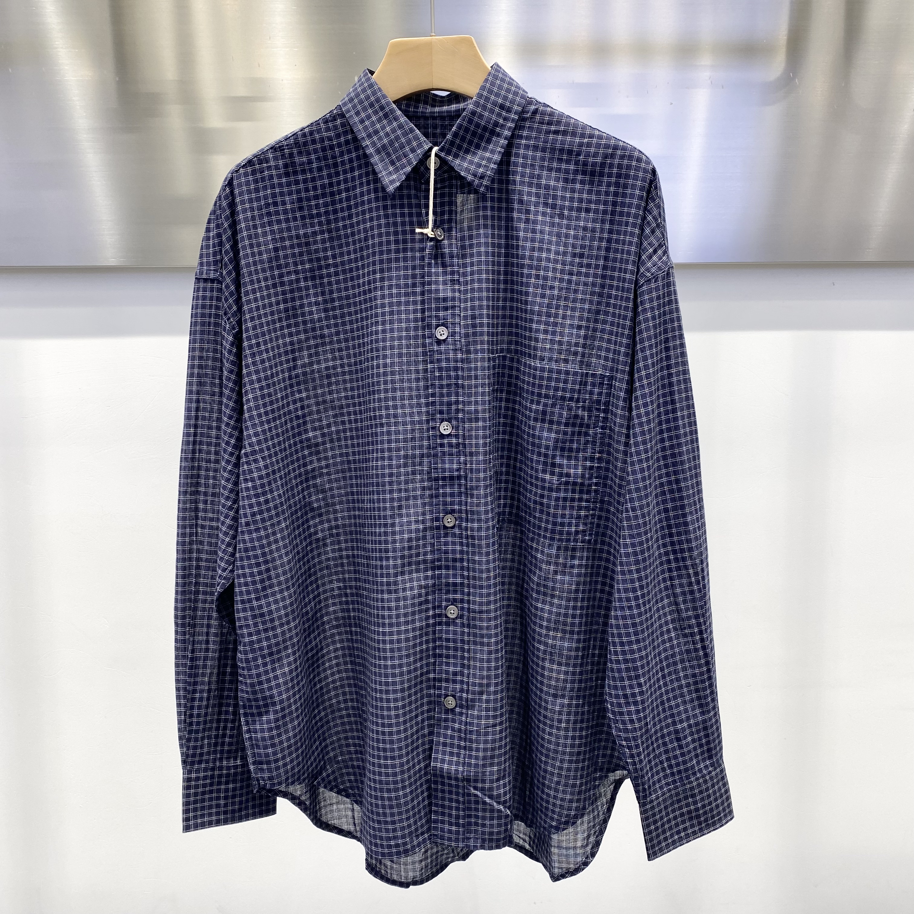 2026新款春装格子衬衫男长袖时尚百搭衬衣休闲上衣