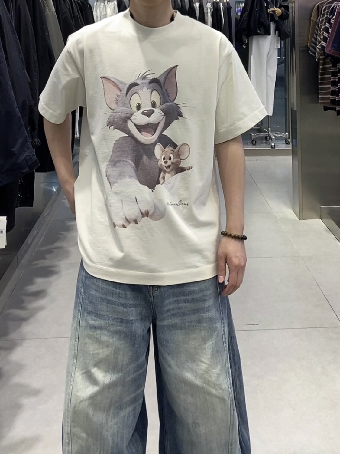 2026新款春装圆领短袖T恤男半袖上衣时尚百搭休闲宽松卫衣