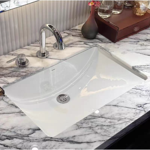 台盆陶瓷LW1536B/LW1535B台下盆嵌入式洗手盆家用卫生间洗脸盆方