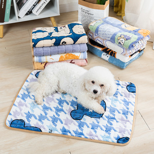 宠物地垫睡狗狗猫咪睡觉垫隔凉地毯兔子窝狗窝毯子笼子围栏垫子