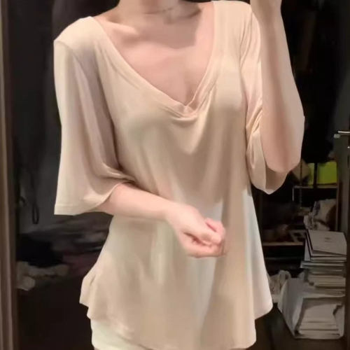 夏季辣妹显瘦中长款遮屁股上衣
