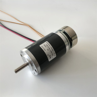 24V正反转调速急停 80W微型高速直流电机60mm电磁刹车低速马达12V