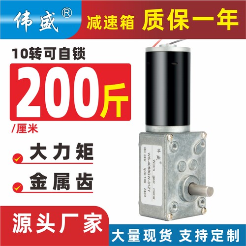 5840GW31ZY自锁直流涡轮减速电机