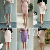 正装 高腰职业半身裙包臀一步裙工装 包裙女半身ol短裙西装 裙子春夏
