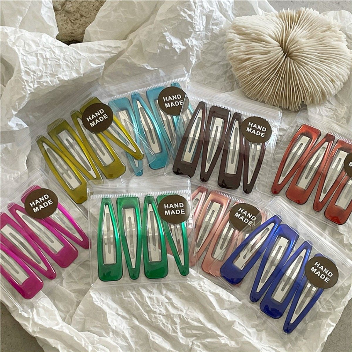 韩少女彩色滴油水滴BB夹碎发刘海夹学生果冻大号发卡女孩发夹边夹