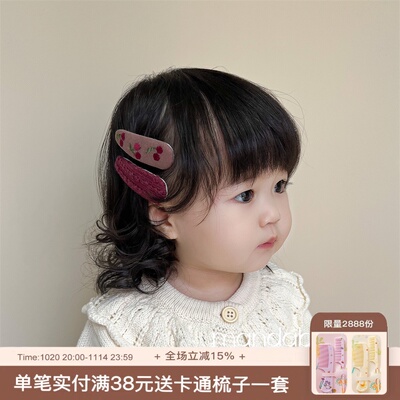 刺绣BB夹对夹甜美蕾丝夹简约布艺