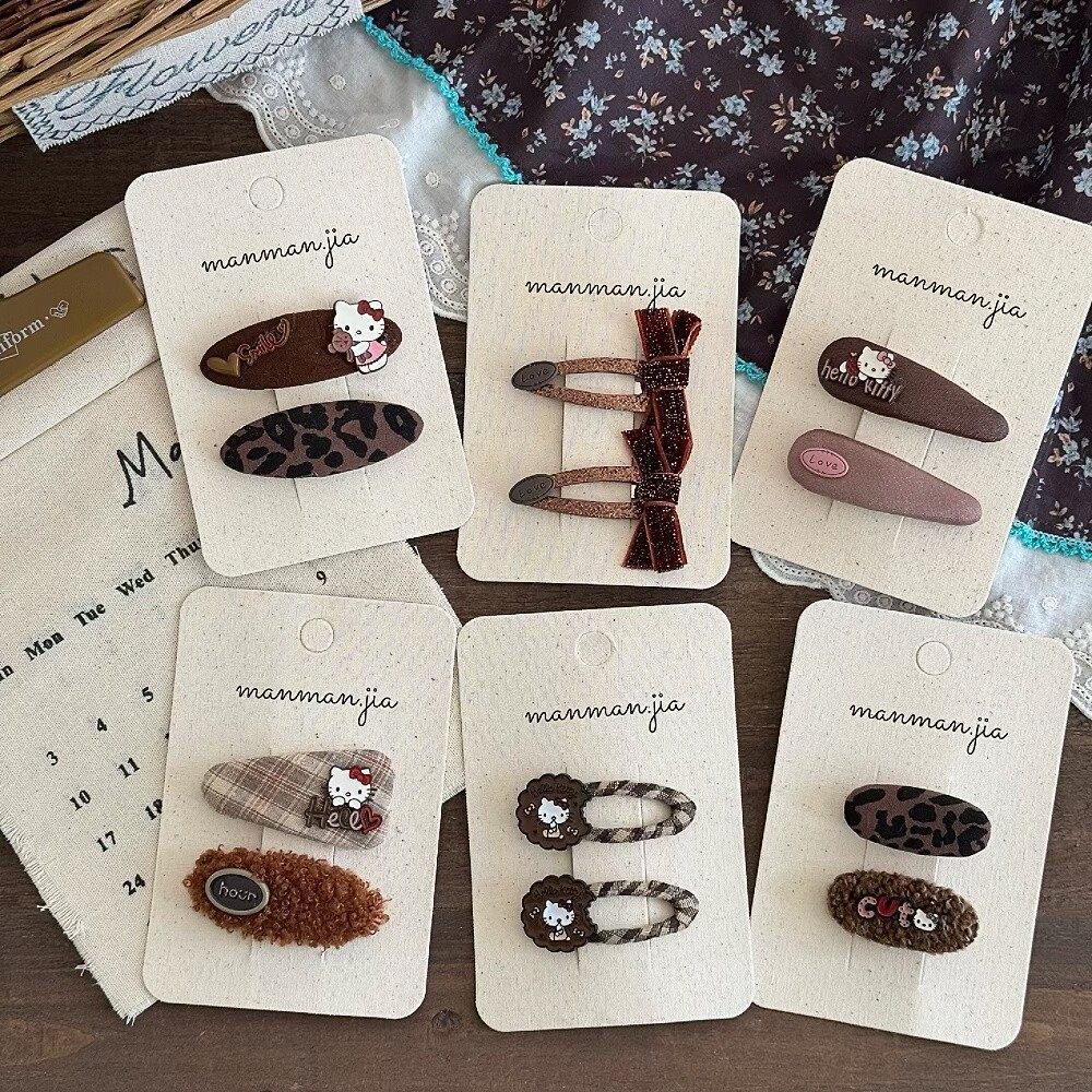 韩儿童咖啡糖猫咪发夹女童甜美豹纹BB夹女孩曲奇格纹刘海夹子边夹,童装/婴儿装/亲子装,发饰,淘宝优惠券,粉丝福利购,淘宝优惠卷