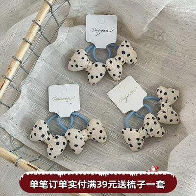 可爱清新头绳甜美发圈韩版公主结