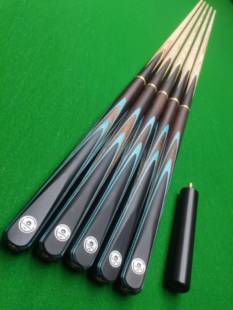 奥秘蓝孔雀波茨款台球厅会员杆,3/4三节中式黑八中头杆 顺丰包邮