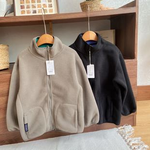 【炒好做工】一衣两穿 冬季棒球服男童装摇粒绒外套拉链夹克中大