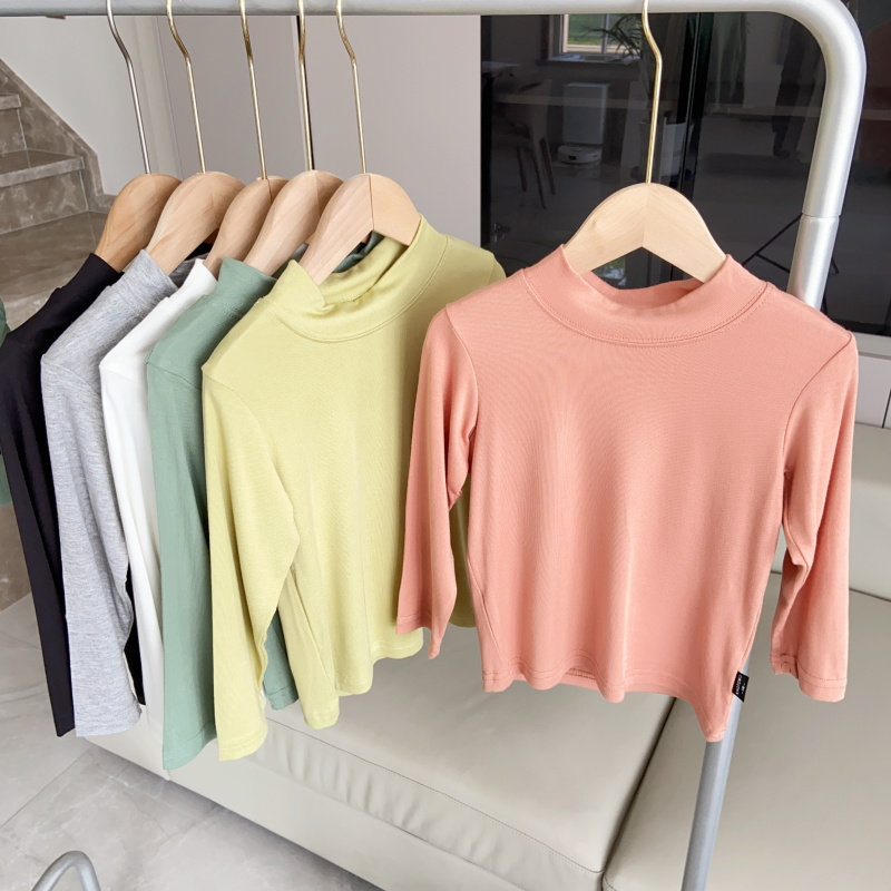 【店主推荐万搭款】春秋新品儿童上衣长袖T恤纯色中领男童装女童,童装/婴儿装/亲子装,T恤,淘宝优惠券,粉丝福利购,淘宝优惠卷