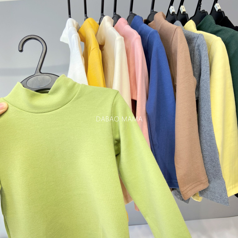 【300克重 】秋冬季纯色男童装纯棉打底衫中领加厚儿童宝宝t恤女,童装/婴儿装/亲子装,T恤,淘宝优惠券,粉丝福利购,淘宝优惠卷