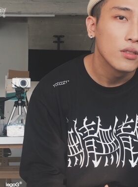 TOOCOZY “无情”重磅秋冬宽松纯色长袖国潮潮流休闲情侣街头嘻哈