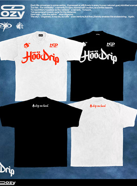 纯棉原创字母印花美式复古夏季圆领短袖t恤男女宽松休闲上衣重磅