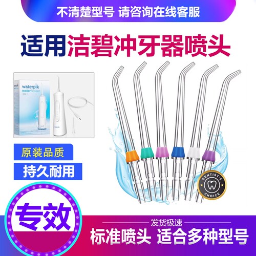 适用洁碧冲牙器喷头WP100/112/450/462/861EC/GS8-1WF02/03EC配件