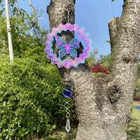 Шестидюймовая красочная бабочка + ослепительный хвост, супер красивый, бесплатный липкий крючок