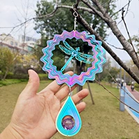 Шестидюймовая красочная стрекоза + хвост с каплей воды, бесплатный липкий крючок