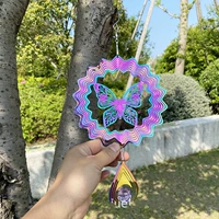 Шестидюймовая красочная бабочка + хвост с каплей воды, супер красивый, бесплатный липкий крючок