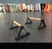 Indoor double-bar steel and wood frame multi-functional single-person household arm flexion and extension push-up frame fitness equipment thumbnail 4