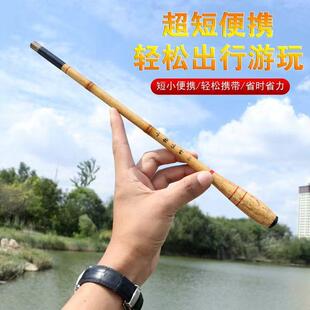 便携式2米7鱼竿迷你小手竿钢笔小型台竿超短节超轻溪钓路亚2.7m
