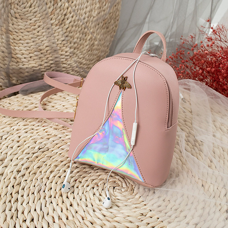 斜跨包女士2019春夏季背包包时尚百搭学生书包手提雷射撞色小单肩在类目 箱包皮具/热销女包/男包, 女士包袋中 - 来自Buy2taobao.com提供专业的淘宝代购服务