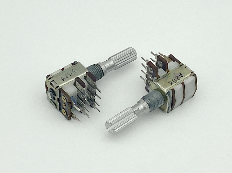 12型精密电位器双联A20K功放汽车音响电位器 10脚带抽头带开关