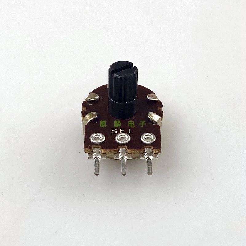韩产SEL R161 3脚单联电位器 B250K 音箱功放音量调节 柄长11MM