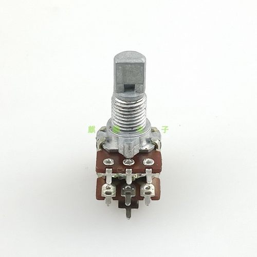 12型 6脚双联A100K电脑音箱功放音响音量电位器 带中心定位
