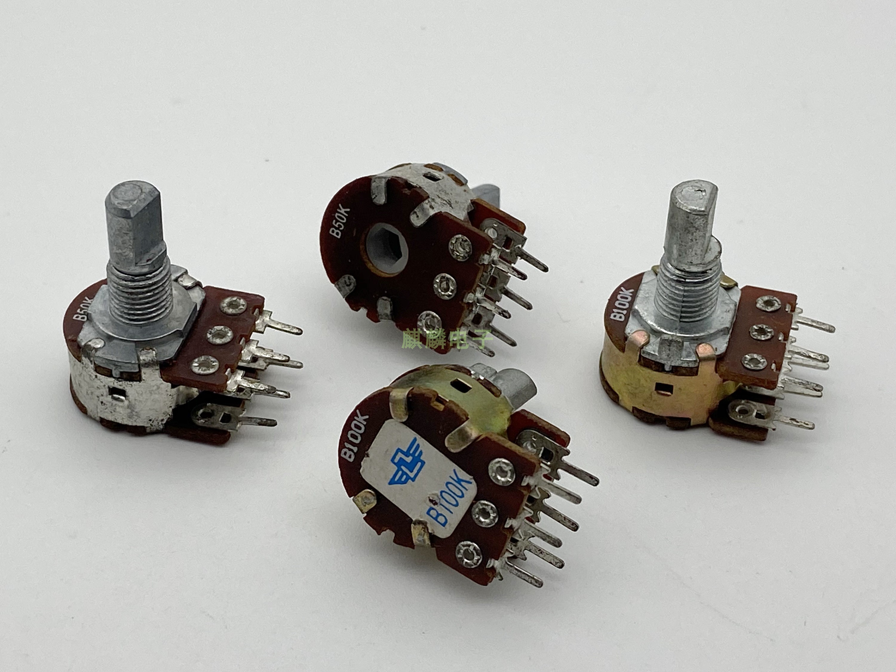 16型双联电位器 B50K B100K 六脚 电子管 胆机 前级 功放效果器用