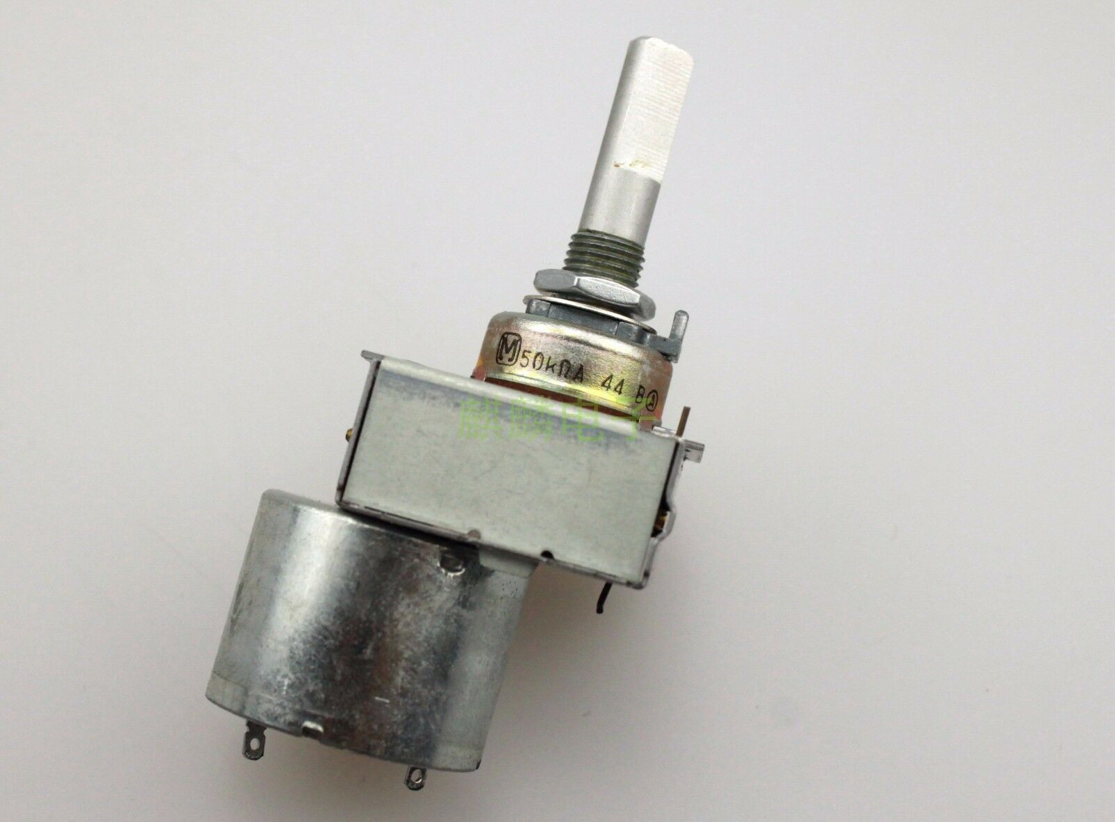 日本松下161型A50K 带遥控马达双联电位器 25MM半轴 6脚 - 实物图
