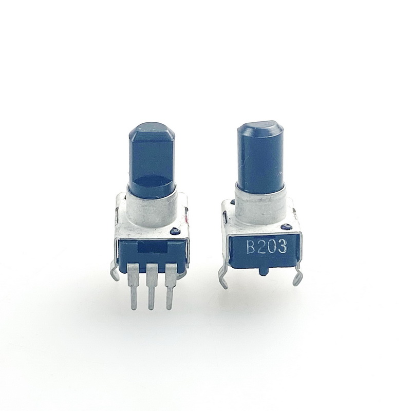 RV09型立式单联电位器 B203 B20K 3脚13mm轴长 音量音色调节