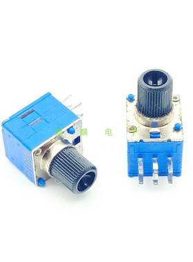 0911型C100K双联6脚音响功放调音台增益音量电位器 8mm短轴 C104