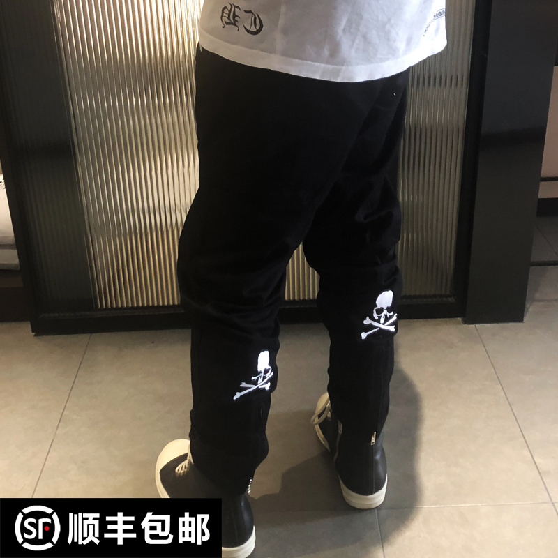 潮牌MMJ 21S新款刺绣骷髅工装裤休闲裤修面暗黑多口袋长裤运动裤