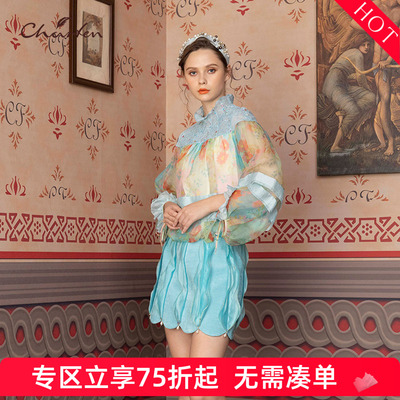 CHARFEN朝峰新款泡泡袖设计上衣