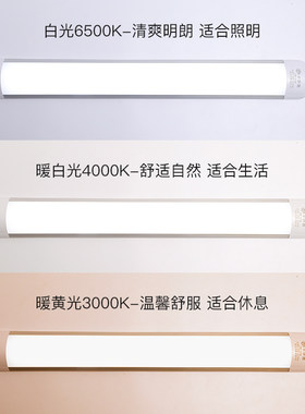 直插式灯条灯日光灯管超亮宿舍灯台灯插线护眼墙壁灯