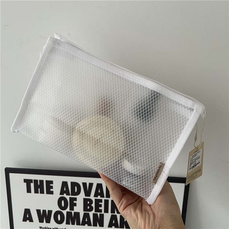 白色EVA防水半透明旅行出差洗漱包手提化妆包收纳包