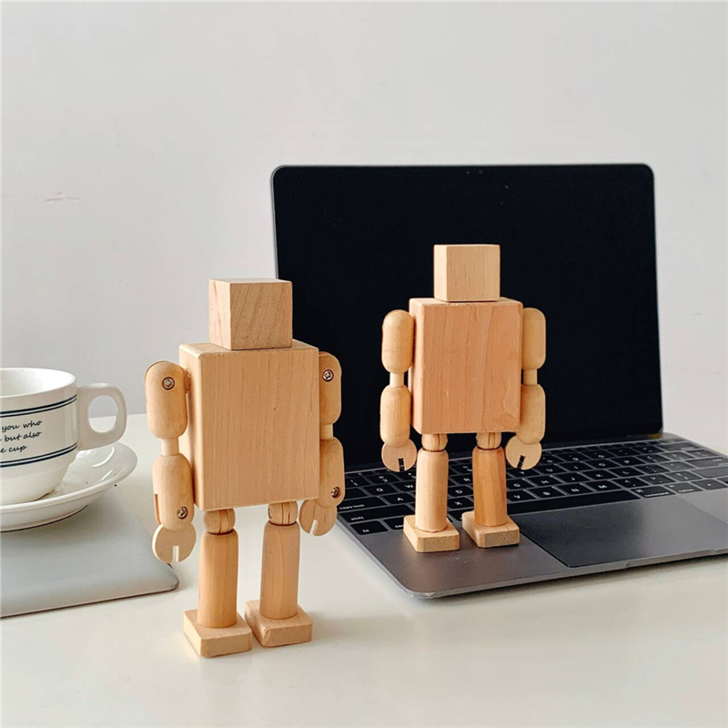 提升幸福感好物！木偶机器人涂鸦涂色DIY玩偶多功能摆件手机支架