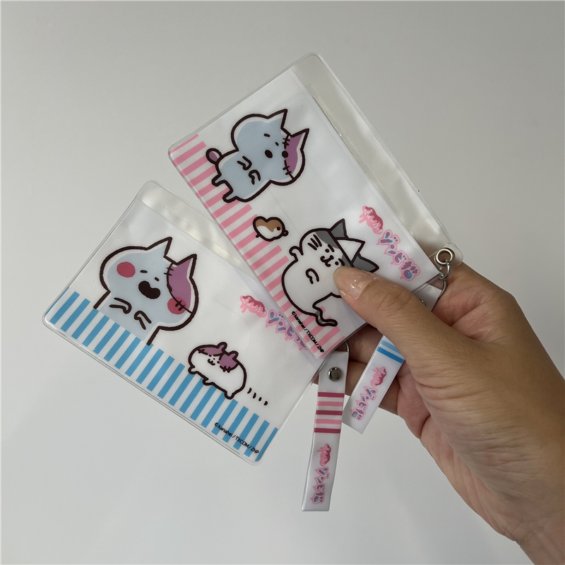 出口单可爱卡通猫咪少女心公交卡套证件包学生卡校园卡身份证卡套