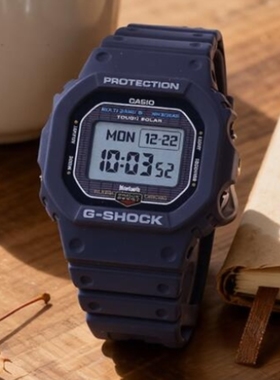 卡西欧GWB5600 GSHOCK光能电波蓝牙方块手表男MIP高清屏GW-BX5600